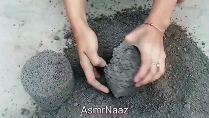 Delicious Grainy Charcoal Sand Cement Dry Water Crumble Cr: ASMR Naaz