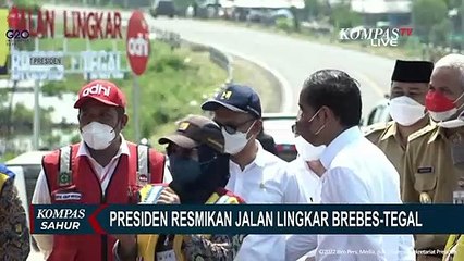 Jelang Arus Mudik, Jokowi Resmikan Jalan Lingkar Brebres-Tegal