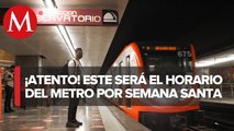 El metro de la CdMx informó los horarios de servicio por jueves y viernes Santo