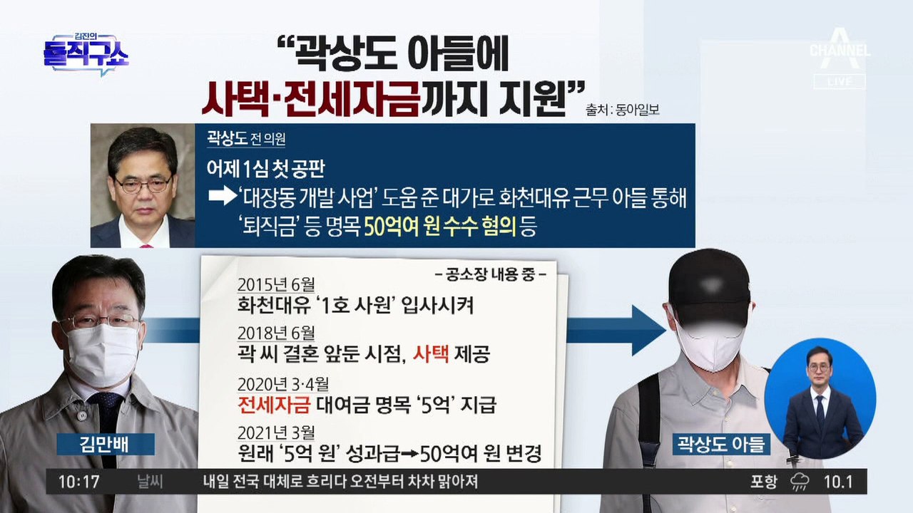 [핫플]“아들 받은 돈, 왜 내가 구속?” 곽상도 혐의 전면 부인