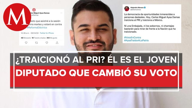 ¿Quién es Carlos Miguel Aysa? diputado priista que votó favor de la Reforma Eléctrica