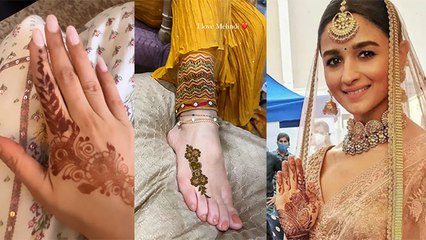 Alia Ranbir Wedding : Alia Ranbir Mehendi Ceremony Inside Video । Karisma Kapoor । Riddhima Kapoor