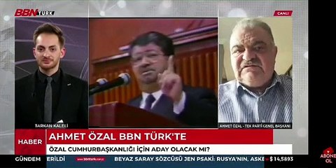 Ahmet Özal cumhurbaşkanı adayını açıkladı