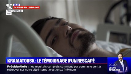 Ukraine: un rescapé de la frappe sur la gare de Kramatorsk témoigne au micro de BFMTV