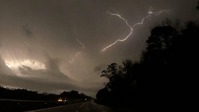 Severe storms shift from the Plains to the Southeast, bringing tornadoes