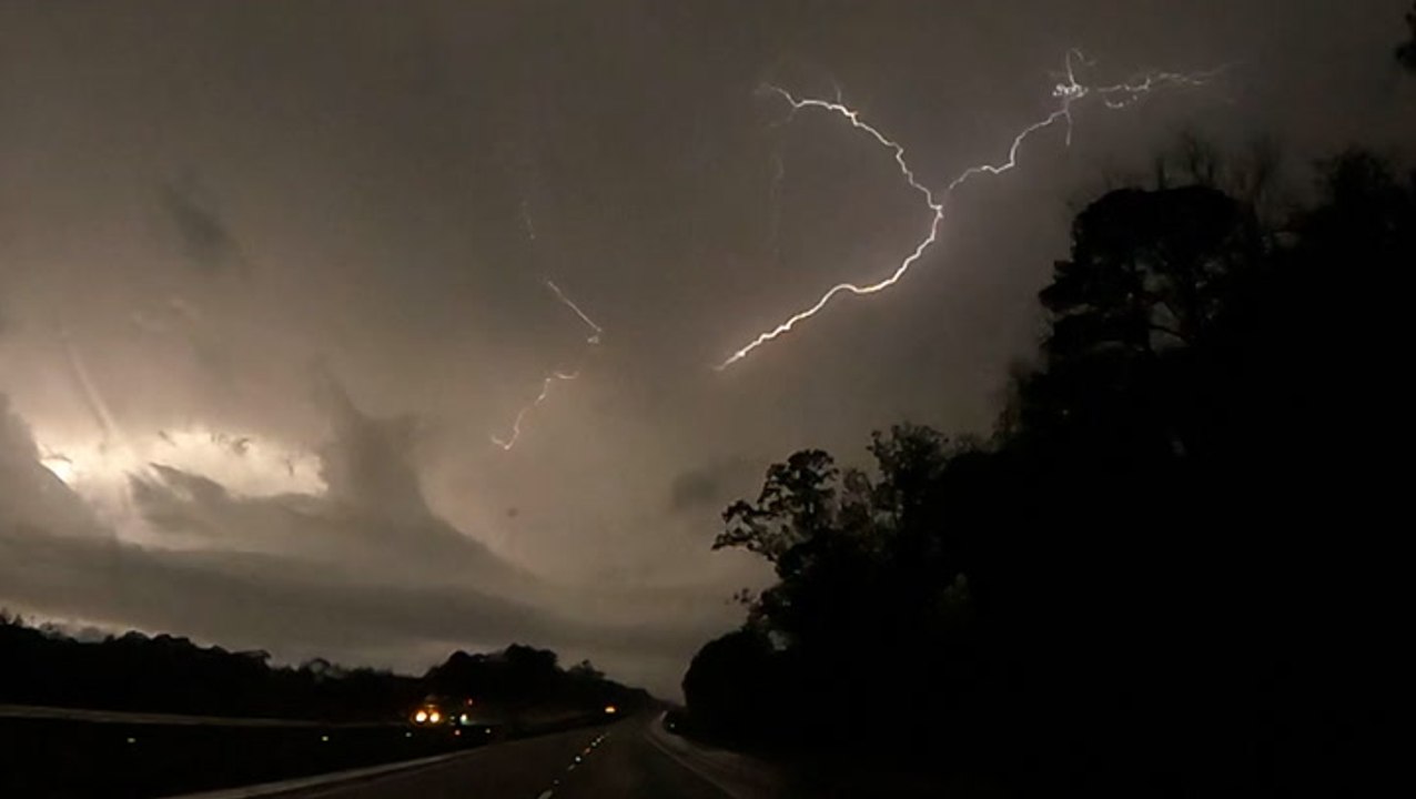 Severe storms shift from the Plains to the Southeast, bringing tornadoes