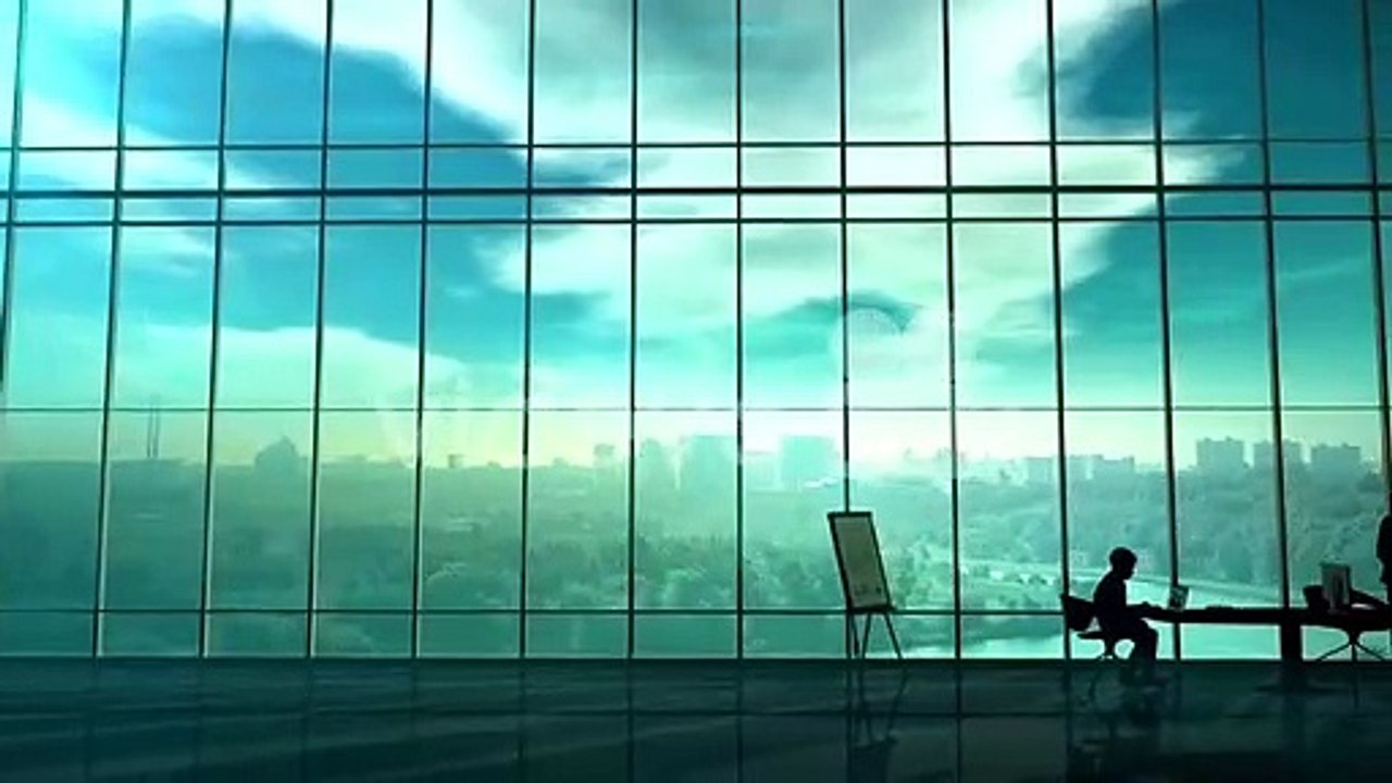 Hackers at work on the background of green office buildings stock video  USA, Computer Hacker, Computer Crime, Icon, 4k