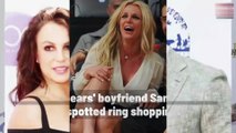 Britney Spears' boyfriend Sam Asghari has been spotted ring shopping!