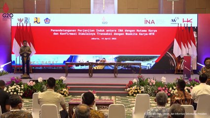 Penandatanganan Perjanjian oleh Indonesia Investment Authority (INA) Tahun 2022