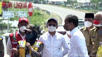 Jokowi Berharap Jalan Lingkar Brebes Pecah Arus Mudik