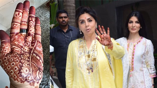 Alia Ranbir Wedding: Neetu Kapoor Mehendi पर Rishi Kapoor Name Viral, Watch Video | Boldsky