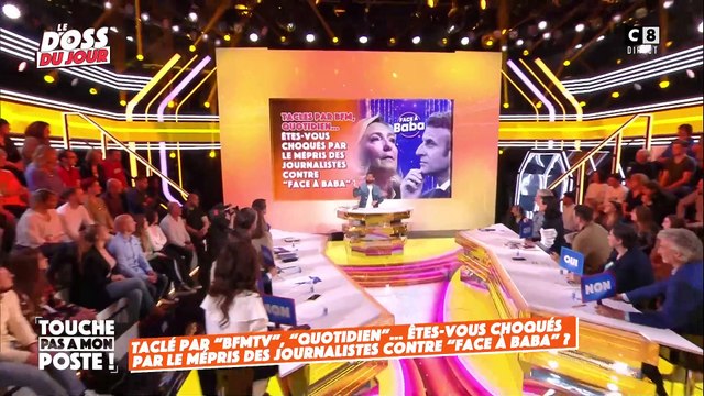 Cyril Hanouna répond au journaliste politique de BFM TV, Benjamin Duhamel qui refuse de prononcer le nom de son émission : Il avait demandé à venir en stage chez nous, mais visiblement il est toujours stagiaire !