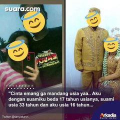 Geger Gadis Belia Dinikahi Pria 17 Tahun Lebih Tua, Warganet Langsung Berdebat