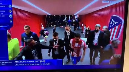 Police storm tunnel as Manchester City's clash with Atletico Madrid boils over