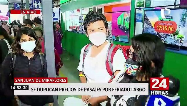 ¡Por las nubes!: Precios de pasajes en Terminal Atocongo se duplican por Semana Santa