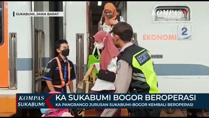 KA Pangrango Jurusan Sukabumi-Bogor Kembali Beroperasi