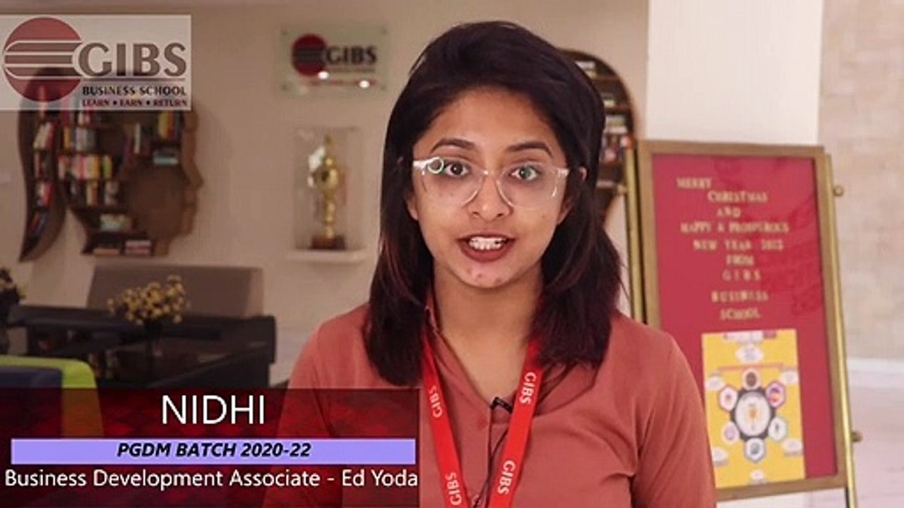Nidhi Niar | Zeke Labs (Ed Yoda) | Top  GIBS Placement  PGDM 2020-22 |  Top B-School in Bangalore