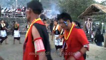 Angami folk dance performance, Nagaland