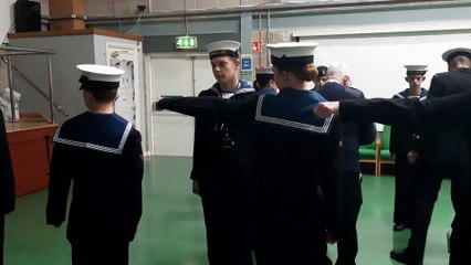 Sea cadets taking part in Colour Parade