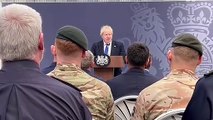 Boris Johnson announcing new immigration plans in Lydd