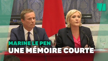 Pour Marine Le Pen, "personne n'annonce à l'avance son premier Ministre"... sauf elle en 2017