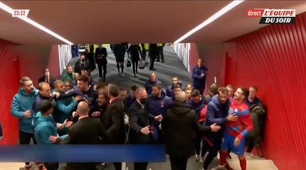 La police obligée d'intervenir lors d'une bagarre entre les joueurs de l'Atlético de Madrid et de Manchester City