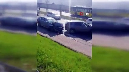 Beşiktaşlı futbolcu Montero Beykoz'da kaza yaptı