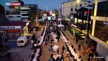 10 bin kişi iki kilometrelik iftar sofrasında buluştu