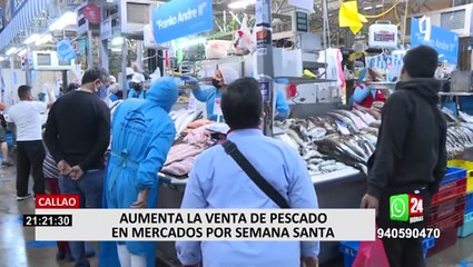 Callao: Aumenta la demanda de pescado por Semana Santa