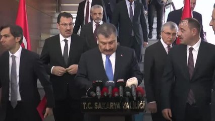 Sağlık Bakanı Koca, Sakarya Valisi Kaldırım'ı ziyaret etti