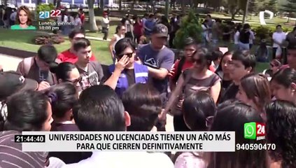 Sunedu amplia por un año el plazo para que universidades no licenciadas cierren definitivamente