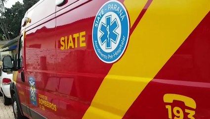 Jovem é socorrido pelo Corpo de Bombeiros após sofrer corte no queixo
