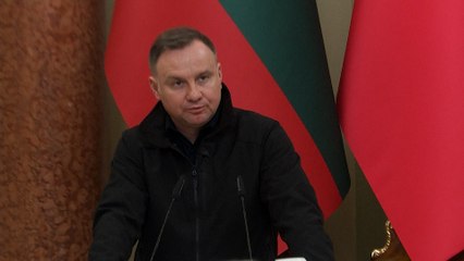 Polnischer Präsident Duda bei Besuch in Ukraine: “Das ist kein Krieg, das ist Terrorismus”