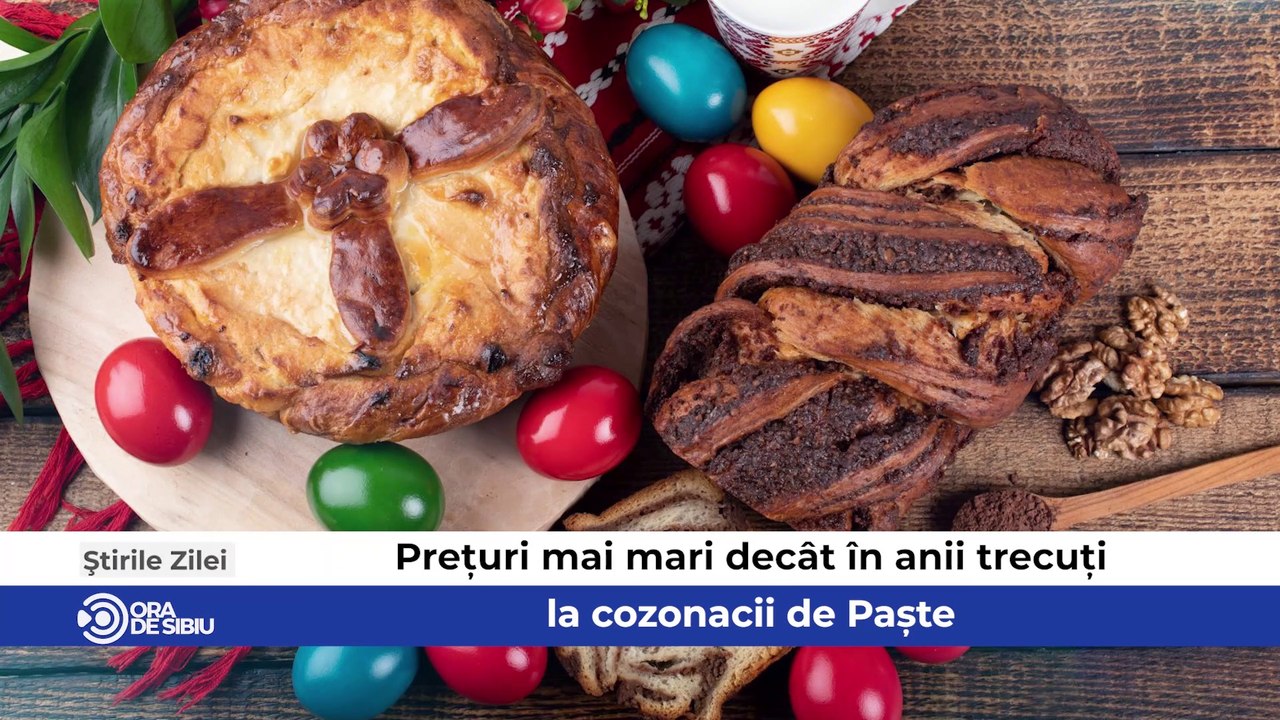 Știrile zilei la Sibiu - Prețuri mai mari decât în anii trecuți la cozonacii de Paște, Consiliul Județean împarte banii cluburilor sportive şi Criminalul de la Mediaș, arestat preventiv