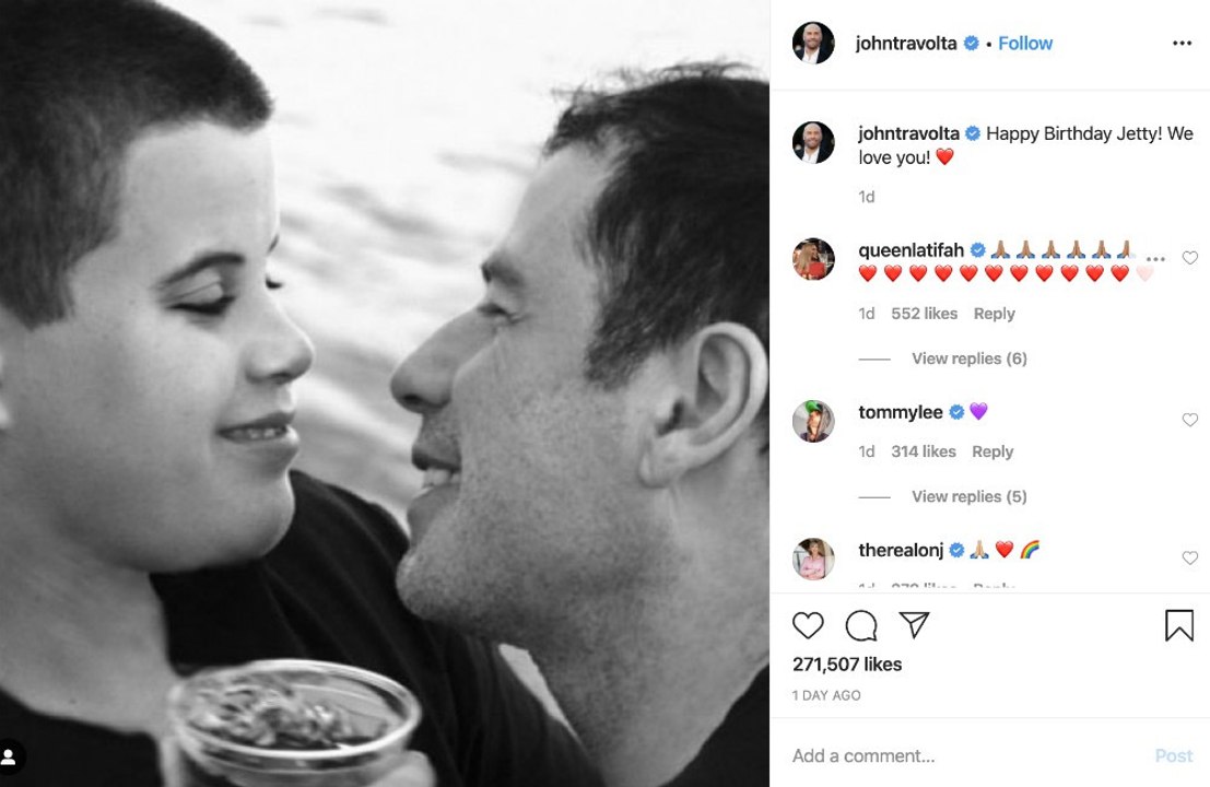John Travolta ricorda il figlio morto nel giorno del suo compleanno