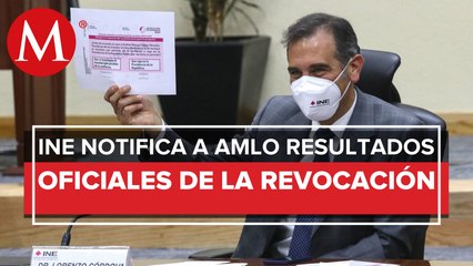 INE notifica a AMLO y al Tribunal Electoral resultados sobre revocación de mandato