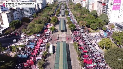 Argentines march for jobs, food, amid rampant inflation