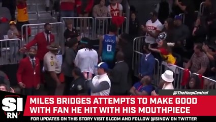 Miles Bridges Attempts to Make Good with Fan After Hitting Her With Mouthpiece