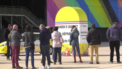 Actus : Tour de France Cyclisme, installation d'une  borne kilométrique ! - 14 Avril 2022