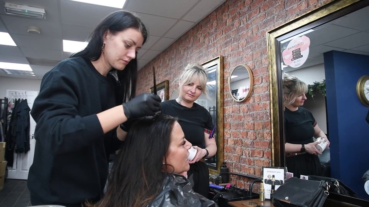 The Haus of Hair employs Ukranian refugee Inna who left behind her ...