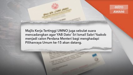 PRU15 | MKT UMNO setuju Ismail Sabri calon PM