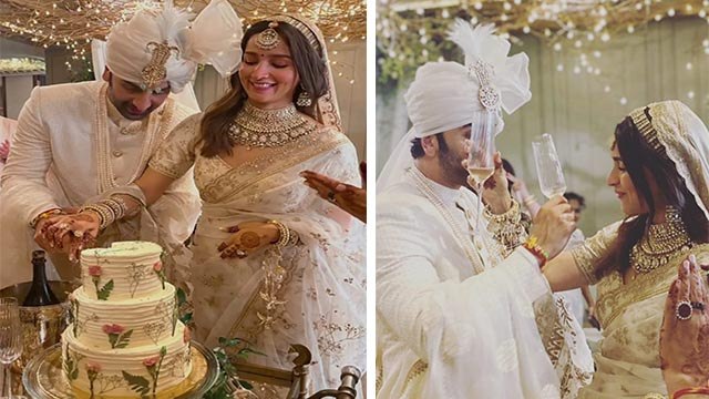 Alia Ranbir Wedding Cake Cutting Inside Video Viral, | Boldsky