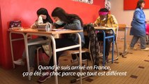 Réfugiés à Paris, des Ukrainiens tentent d'apprivoiser la langue française