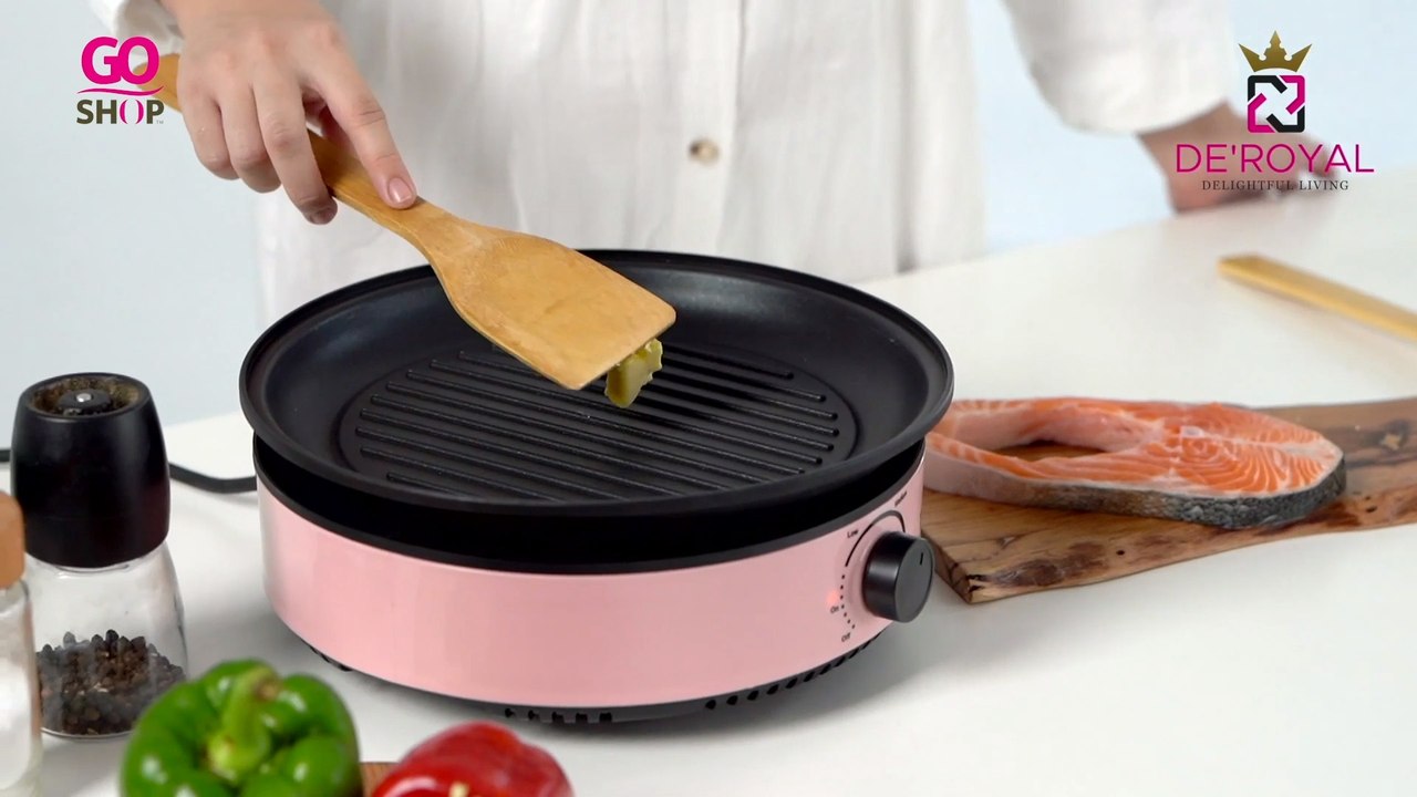 Deroyal 3 in 1 Electric Pot & Grill