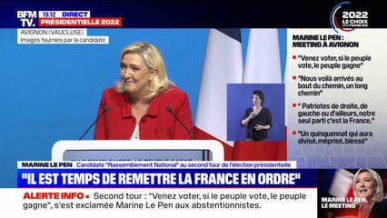 Marine Le Pen: "Je réintégrerais les 15.000 soignants expulsés comme des malpropres"