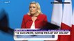 Présidentielle : Marine Le Pen veut réintégrer 15.000 soignants mis à pied