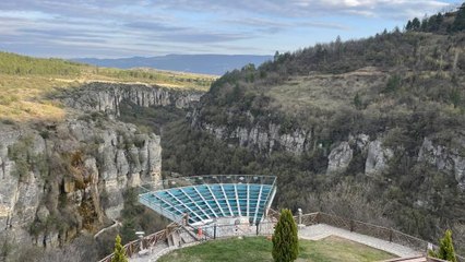 Karabük'te kanyondaki cam seyir terası yeniden hizmete alınacak
