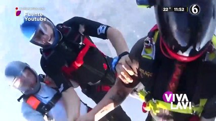 Paracaidista se desmaya en pleno vuelo; se salva de milagro