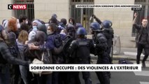 Violences et manifestations devant la Sorbonne