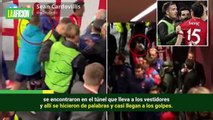 Pelea en 'Atleti' vs Manchester City llegó hasta el vestidor y policías tuvieron que intervenir